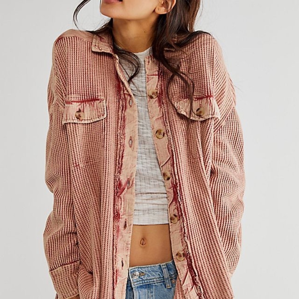 Free People FP one Scout Jacket pink size small